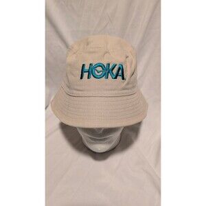 HOKA Summer Mile Club Corduroy Bucket Hat - Beige/Teal - One Size